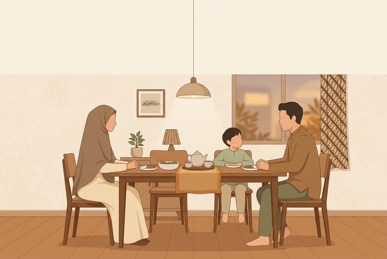 Sinergi Obrolan Iman di Meja Makan Rumah