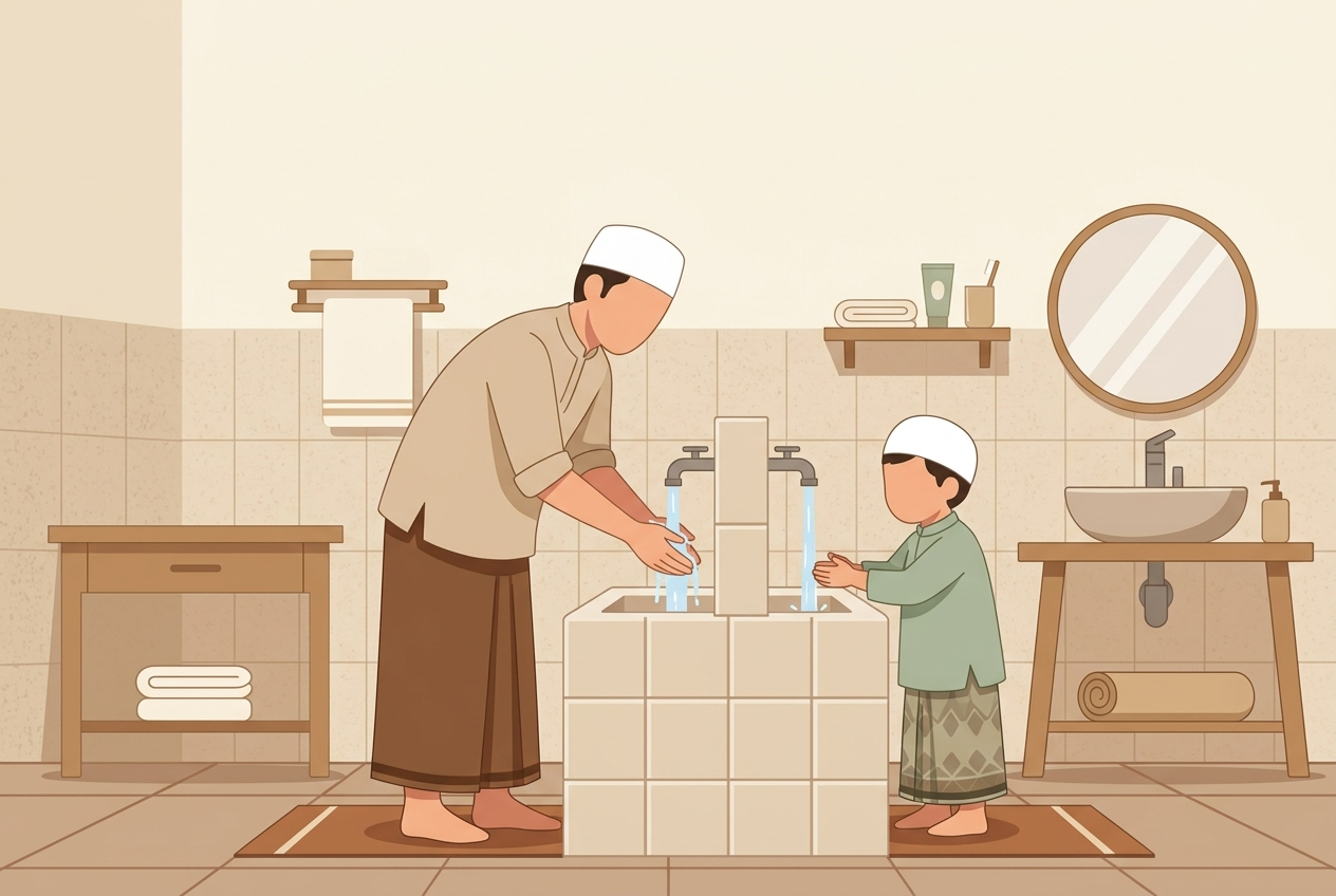 Praktek Bimbingan Adab & Berwudhu